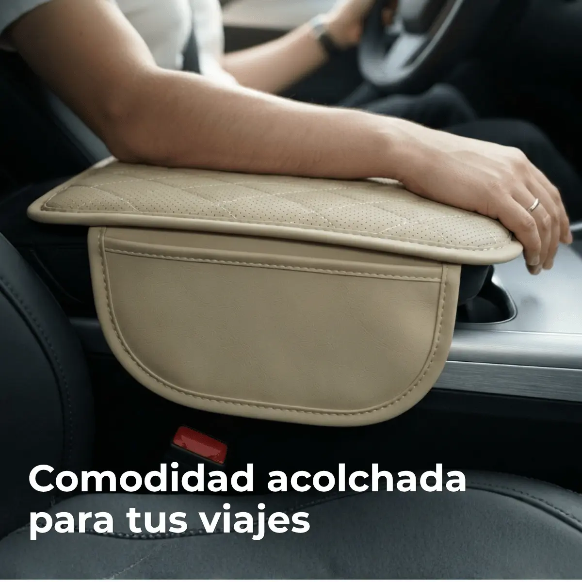 Apoyabrazos para Coche con Cojín Acolchado y Bolsillos de Almacenamiento - Imagen 4