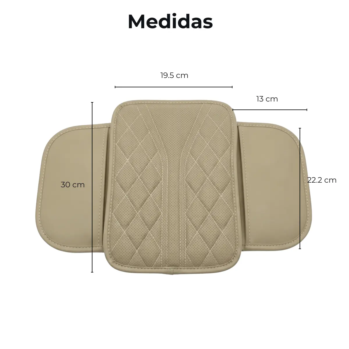 Apoyabrazos para Coche con Cojín Acolchado y Bolsillos de Almacenamiento - Imagen 6