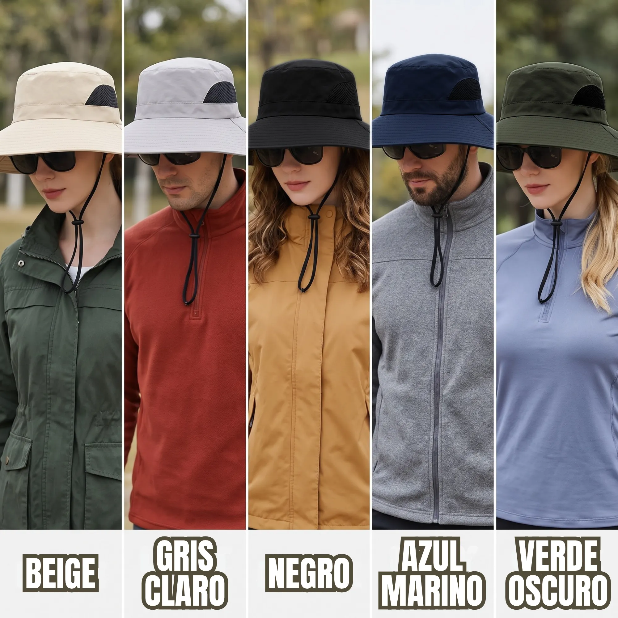 Sombrero para Sol Pesca Ala Ancha con Protección UV 50+ - Imagen 3
