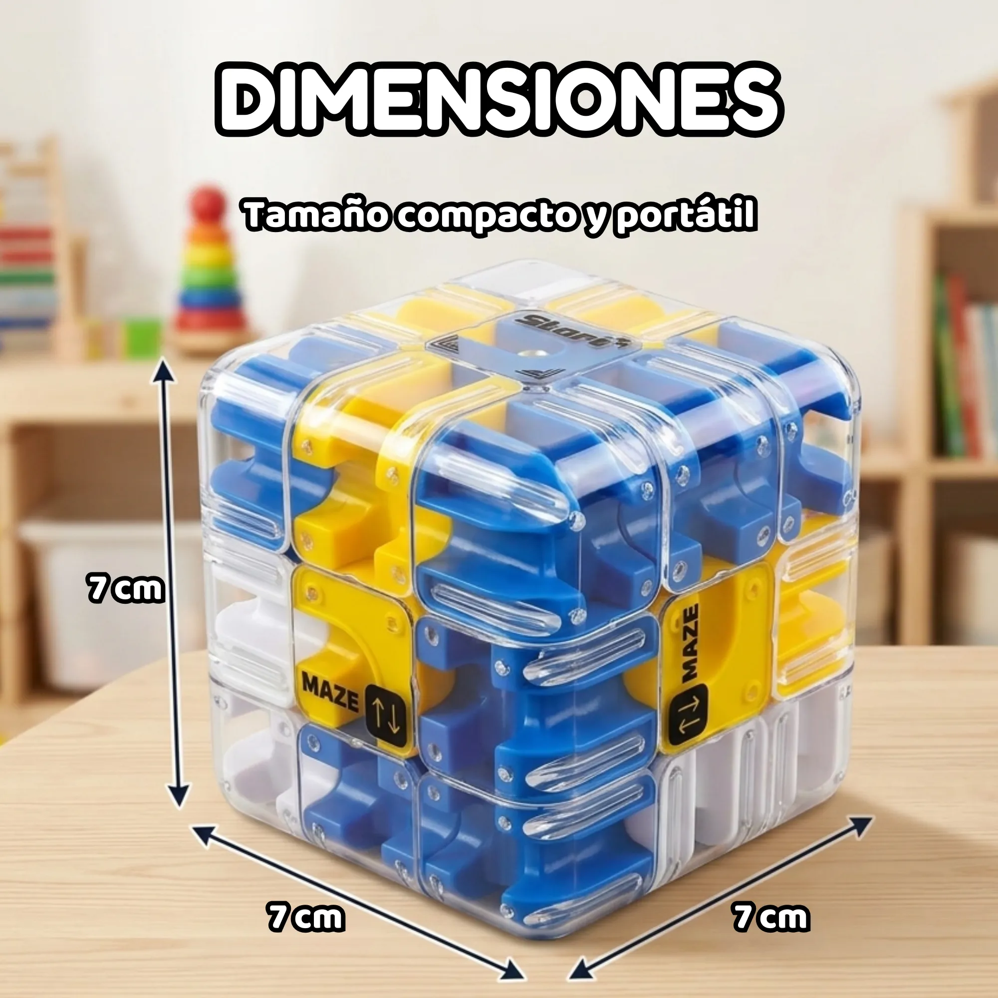 Cubo Mágico Laberinto 3D Juego de Ingenio Mental - Imagen 4