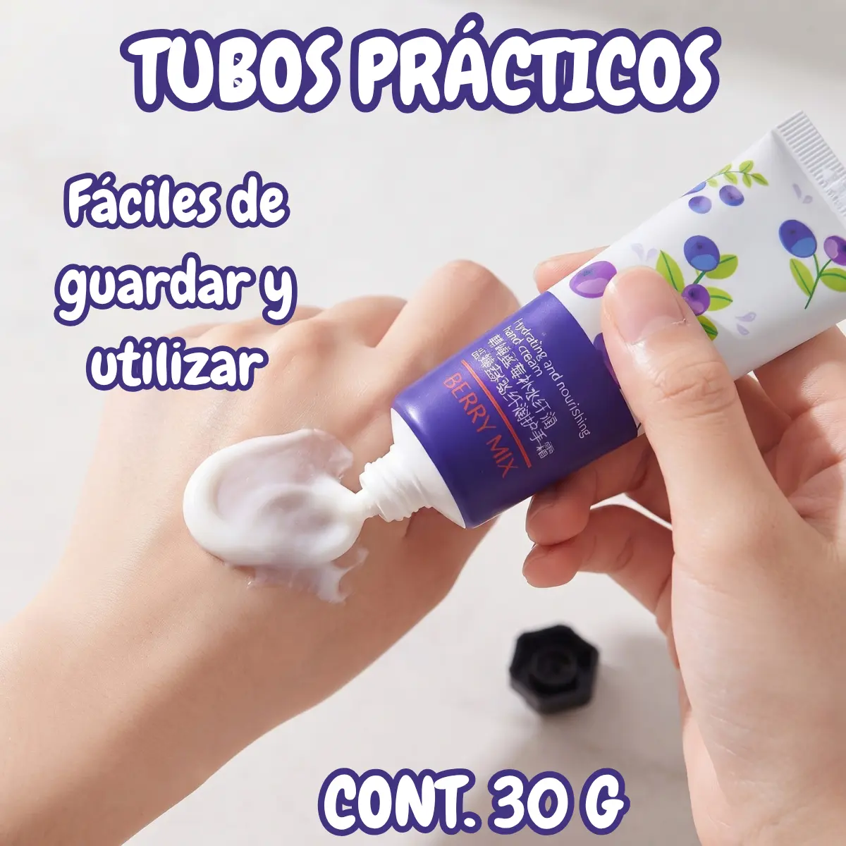 Crema Hidratante De Manos Fragancias Florales Y Frutales 5pz - Imagen 2