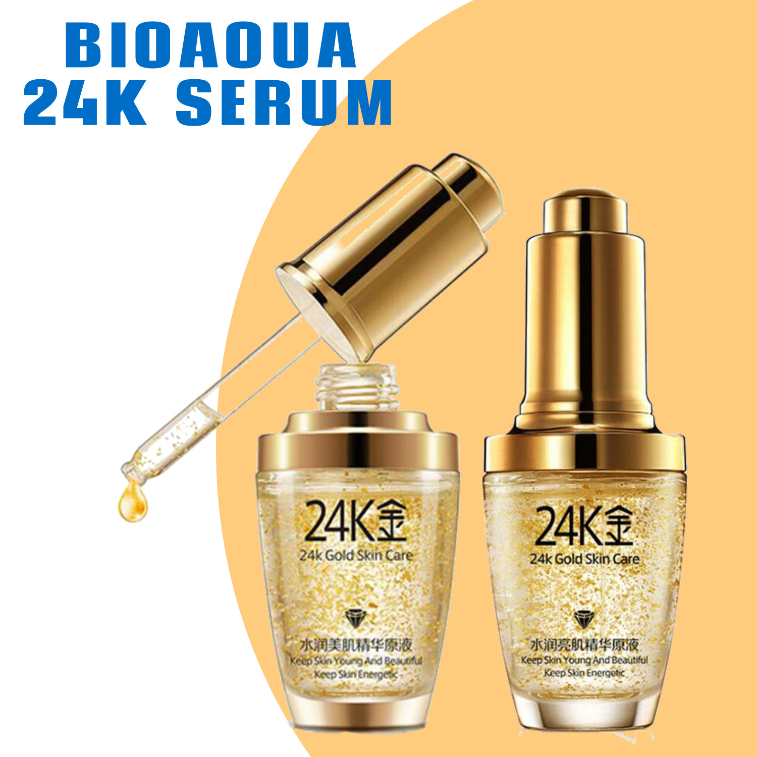 Bioaqua 24k Gold Essence Colageno Aceite Gold Skin Antiedad