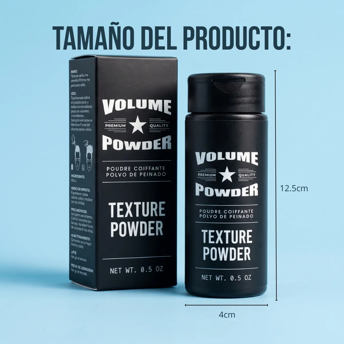 Polvo Volumen Texturizante Fijación Peinado Cabello 15g Hair - Imagen 2