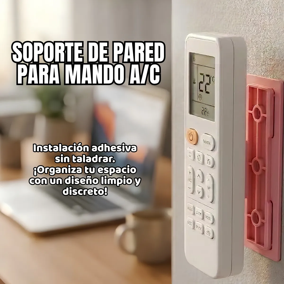 Soporte para Multicontacto Adhesivo Organizador 3 Pz - Imagen 7