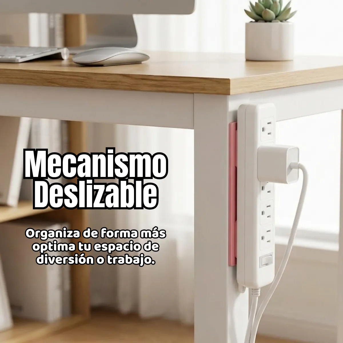 Soporte para Multicontacto Adhesivo Organizador 3 Pz - Imagen 8