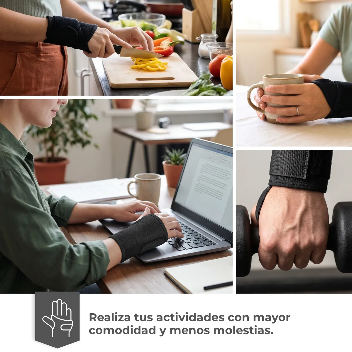 Muñequera ortopédica de compresión ajustable - Imagen 4