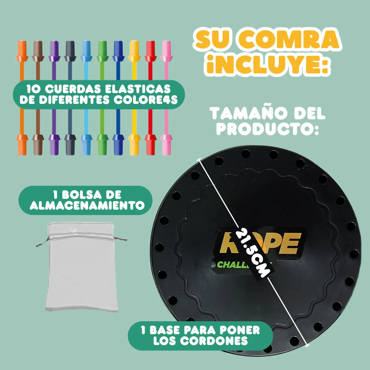 Juego Mesa Desenredar Cuerdas Puzle Educativo Estrategia - Imagen 2