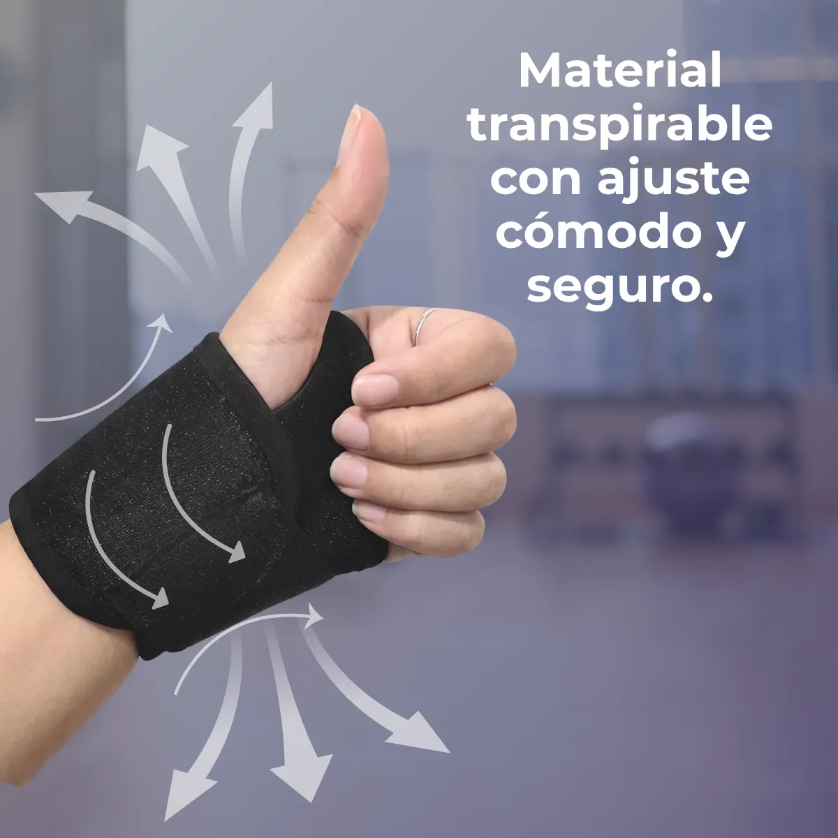 Muñequera ortopédica de compresión ajustable - Imagen 5