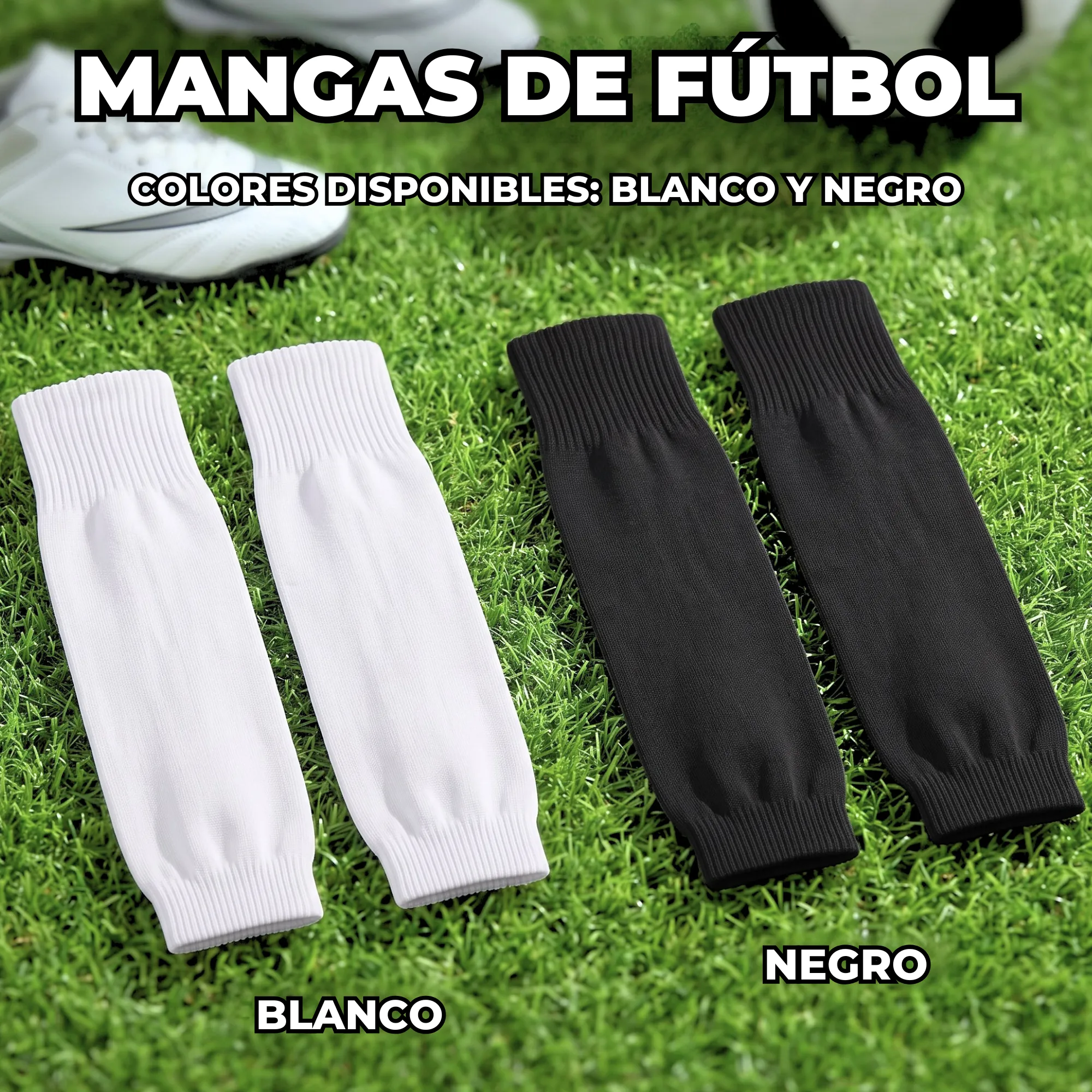 Calceta Manga Pantorrilla Deportiva para Fútbol y Pantorrilla (1 Par) - Imagen 3