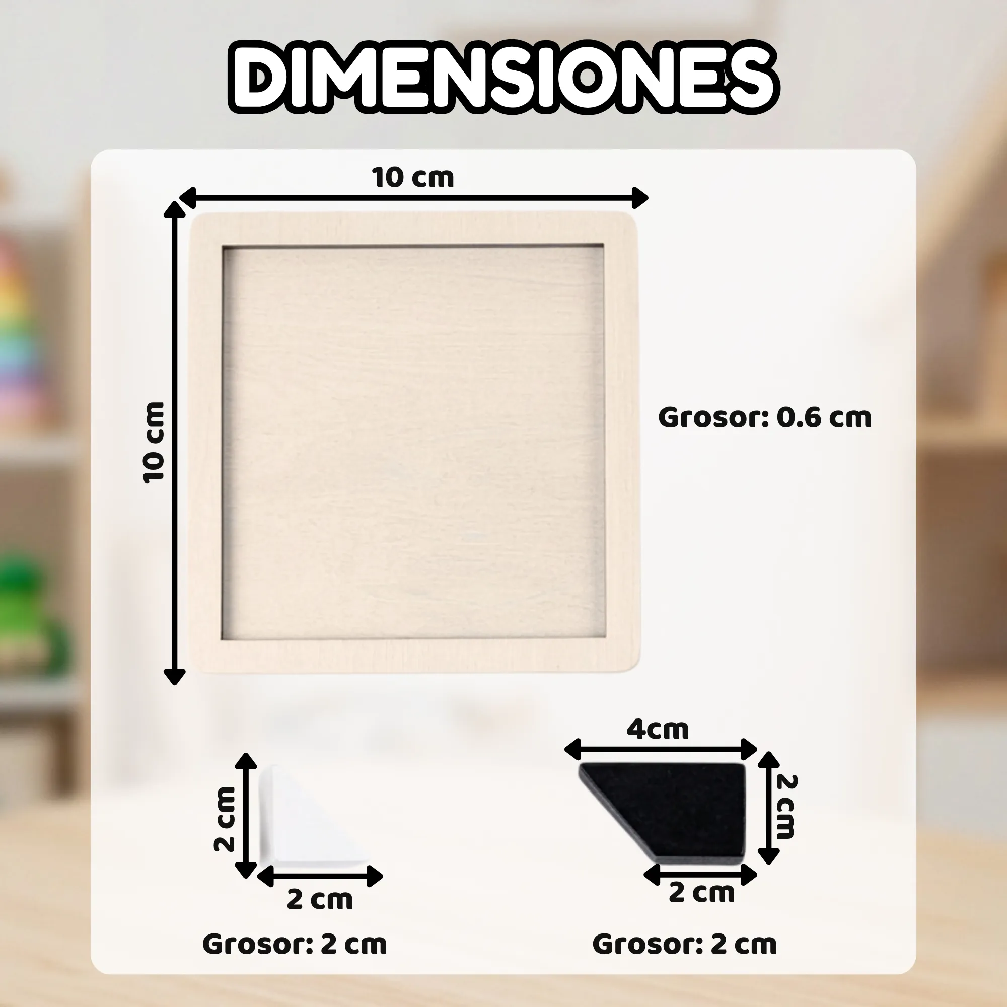 Rompecabezas Bloques Ocultos de Madera Juego Lógico - Imagen 5