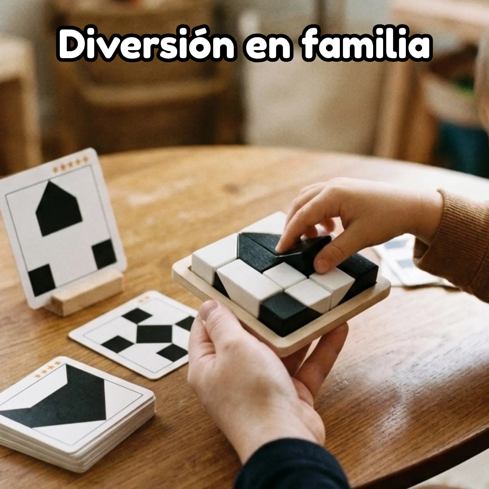 Rompecabezas Bloques Ocultos de Madera Juego Lógico - Imagen 7