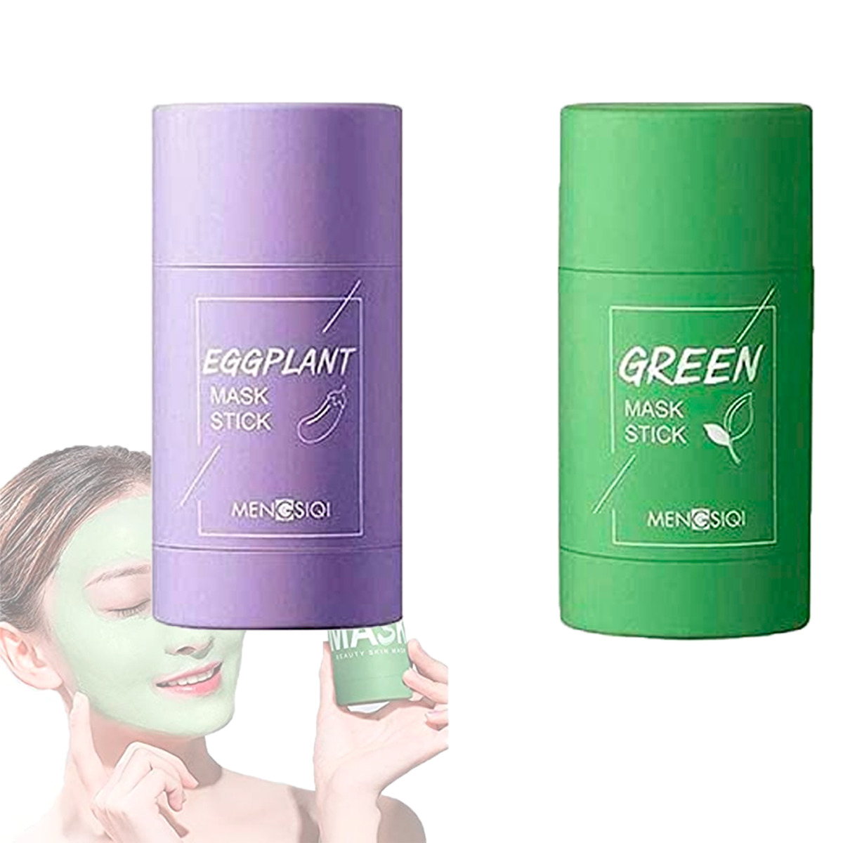 Berenjena Té Verde Máscara Limpiadora Stick Anti-acné 1 Pz
